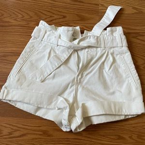 White Denim Shorts